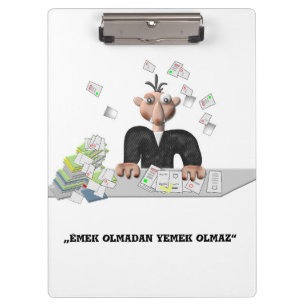 Emek olmadan yemek olmaz Personalized Clipboar Clipboard