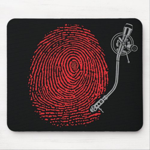 Emek thumbprint record mouse pad