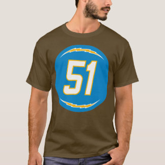 Emeke Egbule Number 51 Jersey Los Angeles Chargers T-Shirt