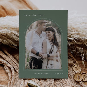 EMELIA Arch Photo Modern Mountain Simple Wedding Save The Date