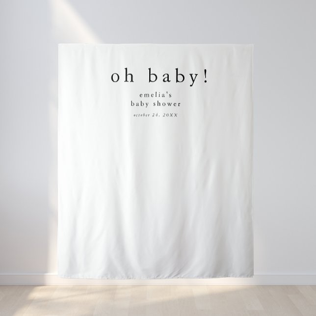 EMELIA Boho Simple Photo Prop Baby Shower Backdrop (EMELIA Boho Simple Photo Prop Baby Shower Backdrop)