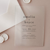 EMELIA Modern Boho Minimalist Unique Black Wedding