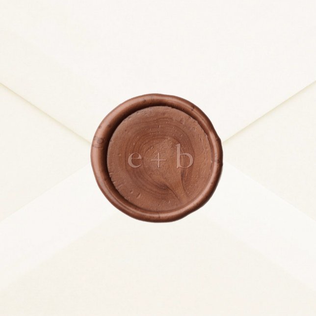 EMELIA Monogram Minimalist Unique Neutral Wedding Wax Seal Sticker (EMELIA Monogram Minimalist Unique Neutral Wedding Wax Seal Sticker)