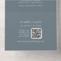 EMELIA QR Code Sage Green Forest Woodland Wedding All In One Invitation
