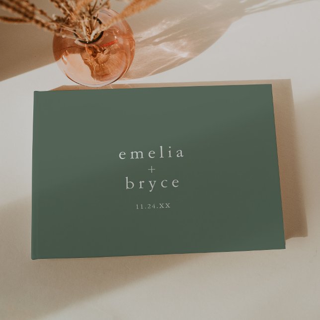 EMELIA Rustic Simple Modern Sage Nature Wedding Guest Book (EMELIA Rustic Simple Modern Sage Nature Wedding Guest Book)