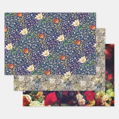 Emelia Teasel and Fleuresse Wrapping Paper Sheets