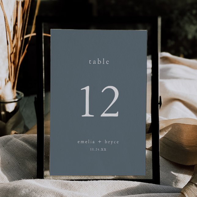 EMELIA Winter Dusty Blue Wedding Table Numbers (EMELIA Winter Dusty Blue Wedding Table Numbers)