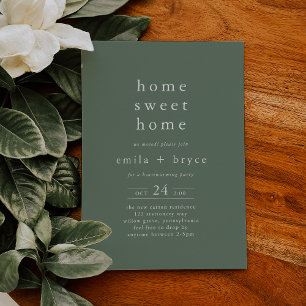 EMELIA Woodland Nature Rustic Forest Housewarming Invitation
