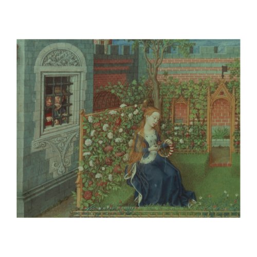 Emelye in her garden The imprisoned knights Palam Wood Wall Decor