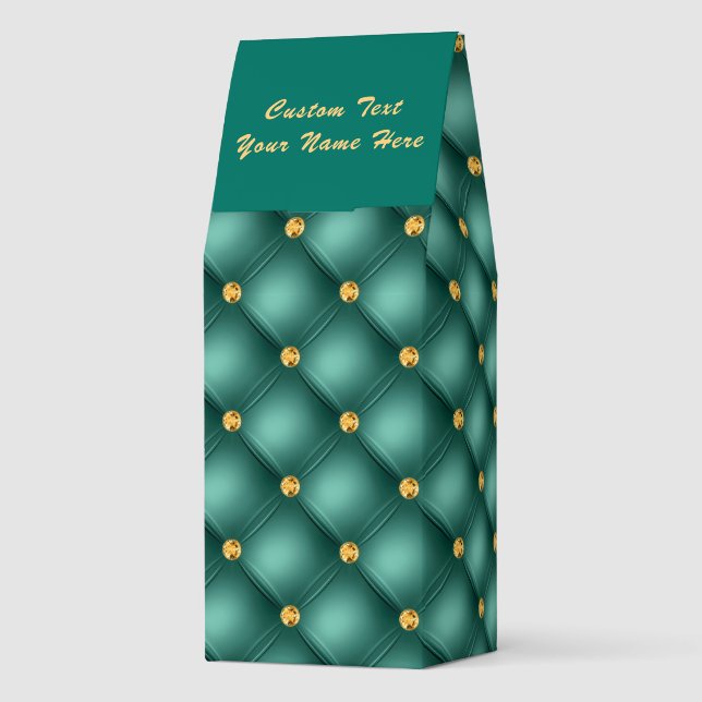 Emeral Green Gold Tuft Roasted Coffee Personalized (Back)