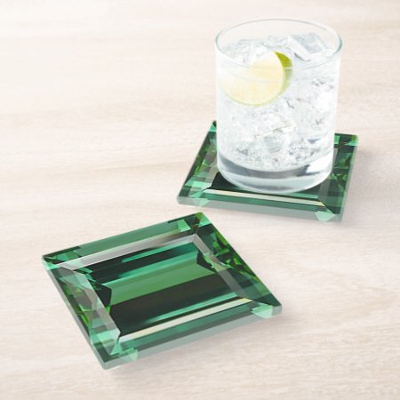 Emerald 3 Glass Coaster
