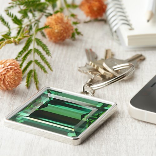 Emerald 3 keychain