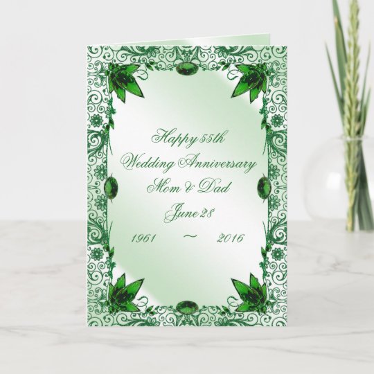 emerald-55th-wedding-anniversary-greeting-card-zazzle