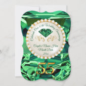 Emerald, 55th Wedding Anniversary Invitations (Front)