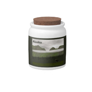 Emerald Alaska Candy Jar