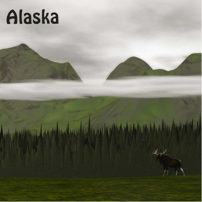 Emerald Alaska Cutout (Front)