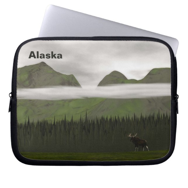 Emerald Alaska Laptop Sleeve (Front)