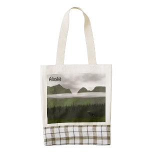 Emerald Alaska Zazzle HEART Tote Bag