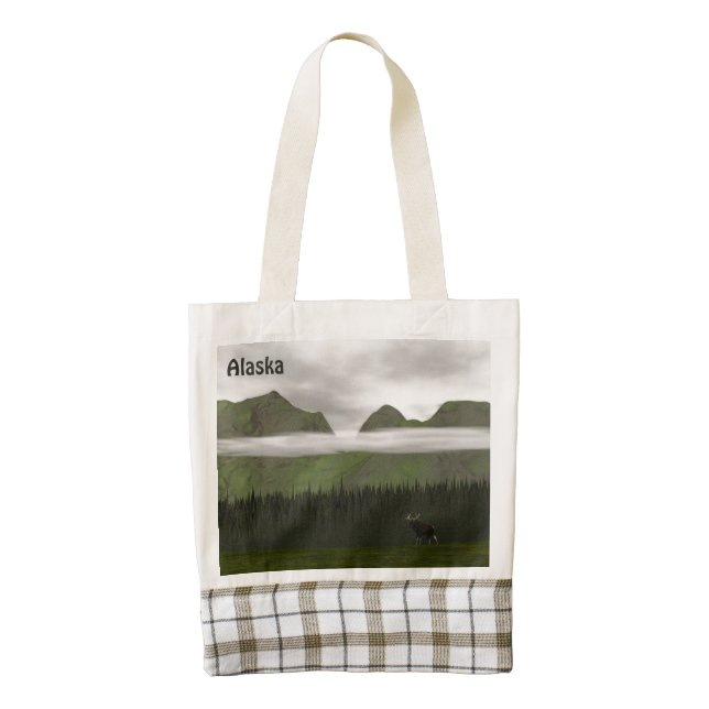 Emerald Alaska Zazzle HEART Tote Bag (Front)