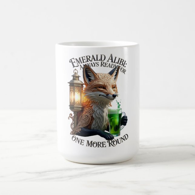 Emerald Alibi Fox Graphic Tee Coffee Mug (Center)