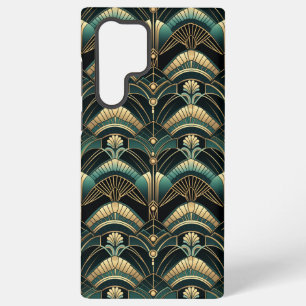 Emerald and Gold Art Deco Themed Samsung Galaxy S22 Ultra Case