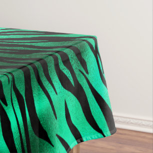 Emerald and Gold Safari Series Design 10 Tablecloth