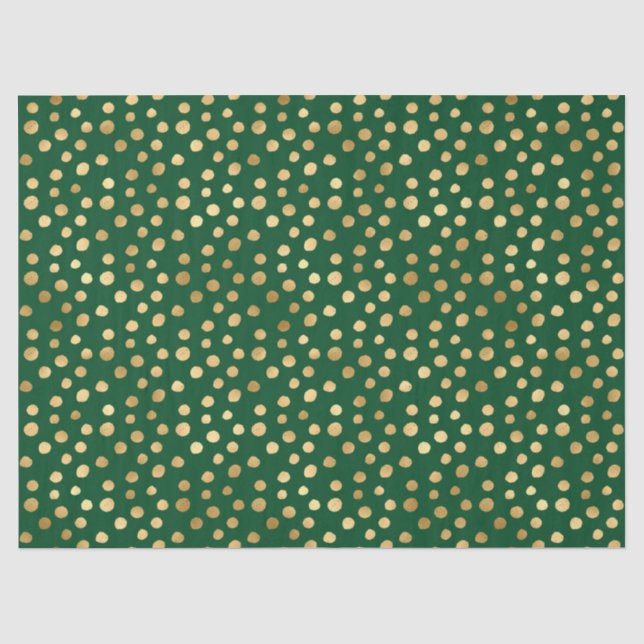 Emerald and Gold Safari Series Design 11 Tissue Paper (Front)