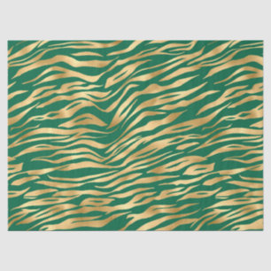 Emerald and Gold Safari Series Design 1 Tissue Paper