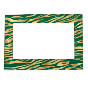 Emerald and Gold Safari Series Design 2 Magnetic Frame