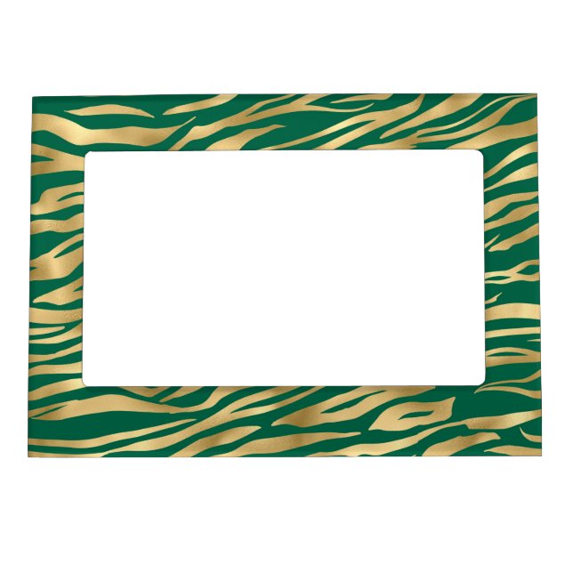 Emerald and Gold Safari Series Design 2 Magnetic Frame (Front)