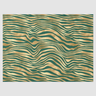 Emerald and Gold Safari Series Design 4 Tissue Paper