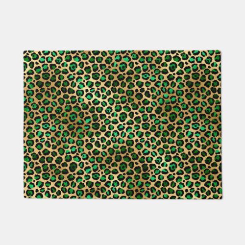 Emerald and Gold Safari Series Design 8 Doormat