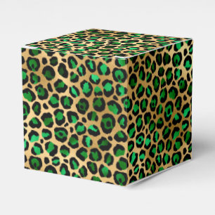 Emerald and Gold Safari Series Design 8 Favor Boxes