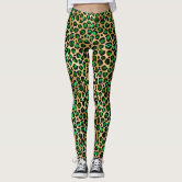 Soft Pastel Rainbow Leopard Spots Leopard Spots Animal Print Leggings