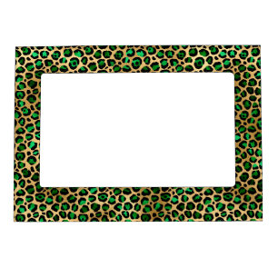 Emerald and Gold Safari Series Design 8 Magnetic Frame