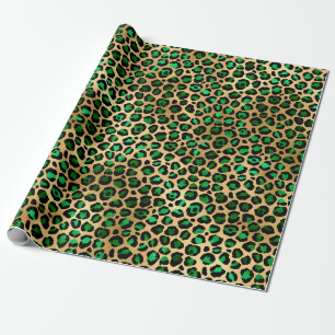 Emerald and Gold Safari Series Design 8 Wrapping Paper