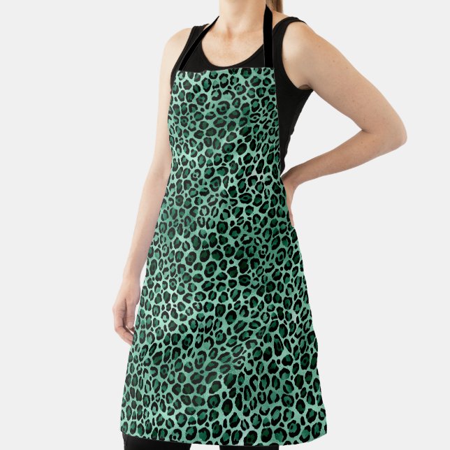 Emerald and Gold Safari Series Design 9  Apron (Insitu)