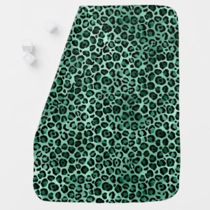 Emerald and Gold Safari Series Design 9 Baby Blanket