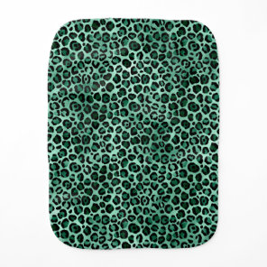 Emerald and Gold Safari Series Design 9 Baby Burp Cloth