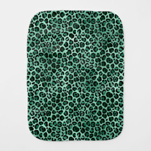 Emerald and Gold Safari Series Design 9 Baby Burp Cloth