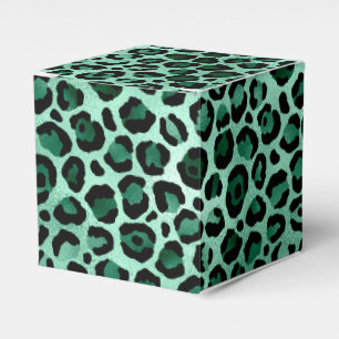 Emerald and Gold Safari Series Design 9 Favor Boxes