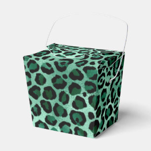 Emerald and Gold Safari Series Design 9  Favor Boxes