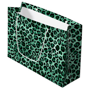 Emerald and Gold Safari Series Design 9 Large Gift Bag