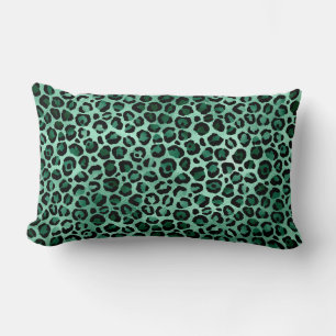 Emerald and Gold Safari Series Design 9 Lumbar Pillow