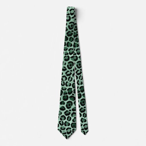 Emerald and Gold Safari Series Design 9 Neck Tie