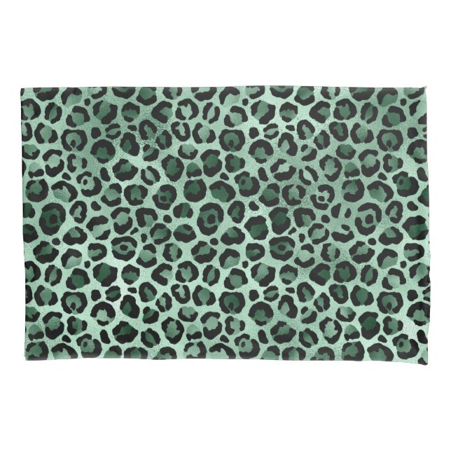 Emerald and Gold Safari Series Design 9 Pillow Case (Front)