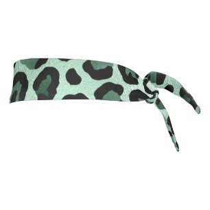 Emerald and Gold Safari Series Design 9 Tie Headband