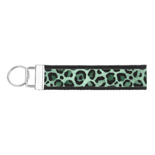 Emerald and Gold Safari Series Design 9 Wrist Keychain