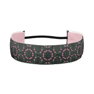 Emerald and Pink Kaleidoscope Athletic Headband