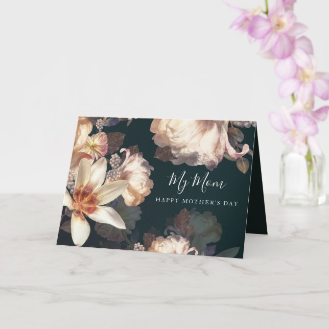 Emerald Antique Vintage Mother's Day Photo Card (Orchid)